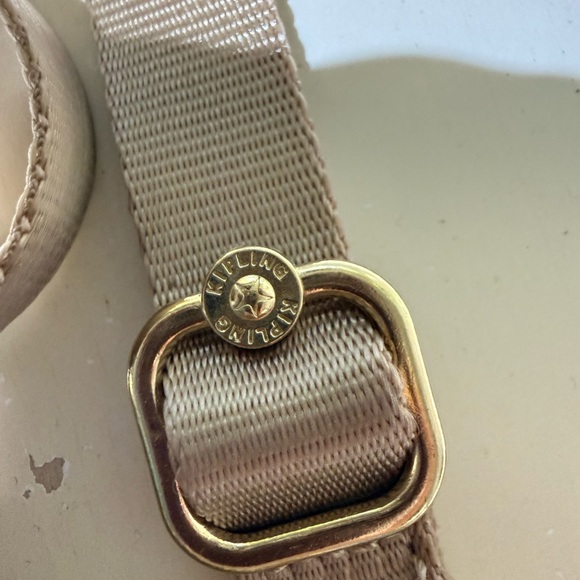 Kipling Purple and Tan Leaf Print Crossbody Bag - Picture 3 of 5